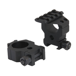 CCOP USA 1 Inch Picatinny-Style Tactical Scope Rings with Top Rail Matte (4 Screws)