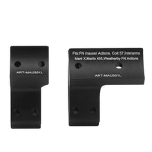 Load image into Gallery viewer, 30mm Integral Scope Rings for Marlin 455 & Weatherby FN Mauser