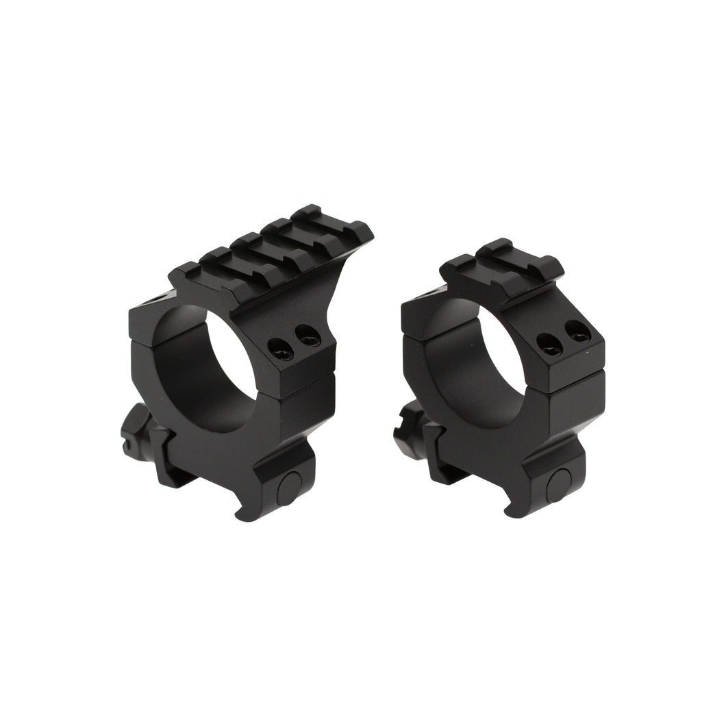 CCOP USA 30mm Picatinny-Style Tactical Scope Rings with Top Rail Matte (4 Screws)