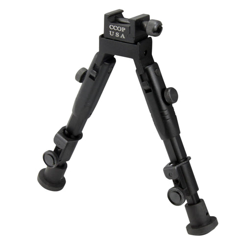 CCOP USA Folding Picatinny Mount Bipod with Swivel Stud Adapter