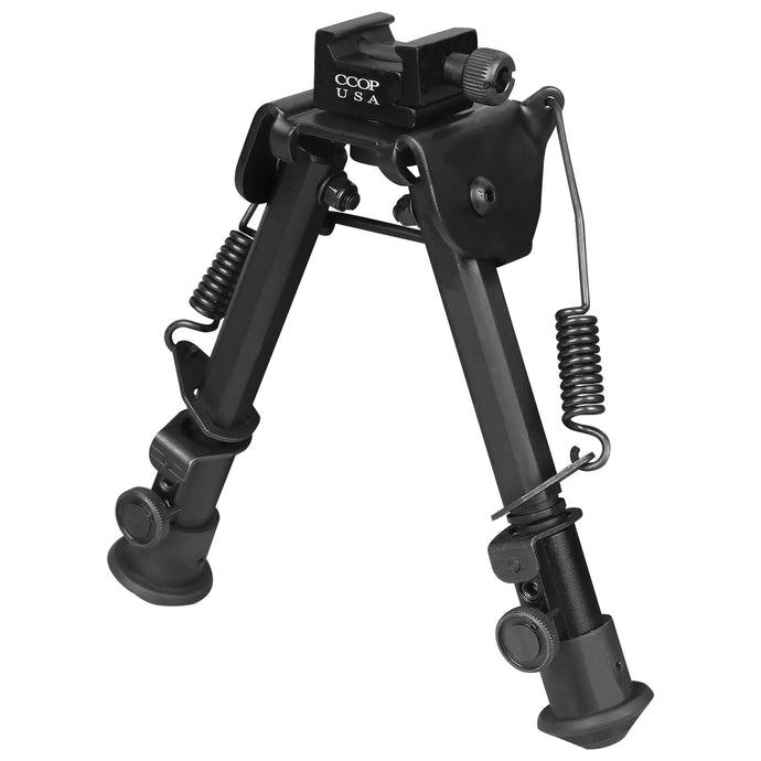 CCOP USA Heavy Duty Picatinny Mount Bipod with Swivel Stud Adapter