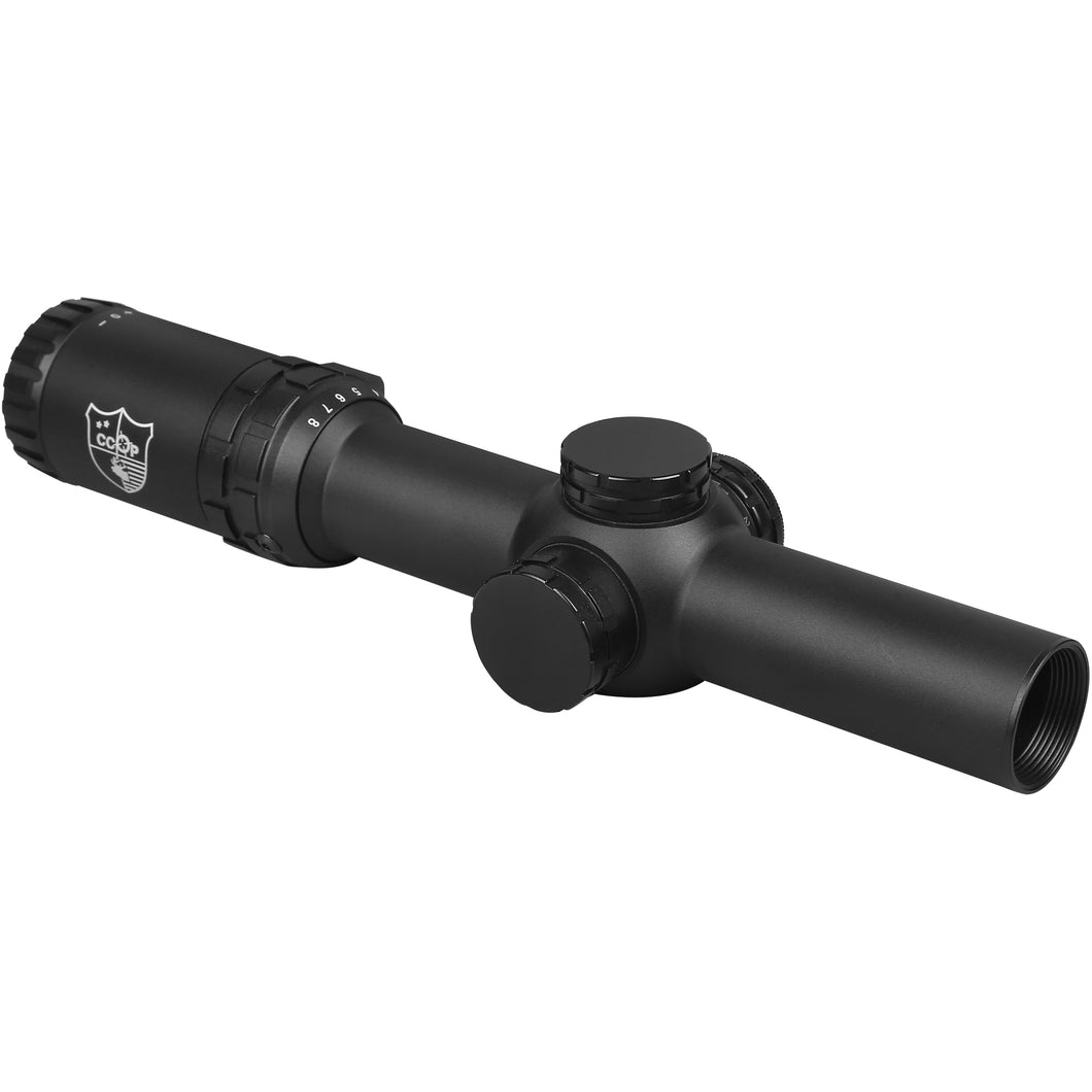 CCOP USA 1-8x24 Tactical SFP Rifle Scope, BDC Reticle